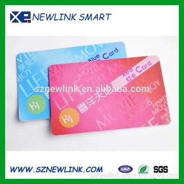 customized hard plastic prepaid phone card